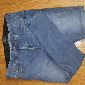 Torrid Blue Skinny Jeans with Soft Denim and Faded Wash